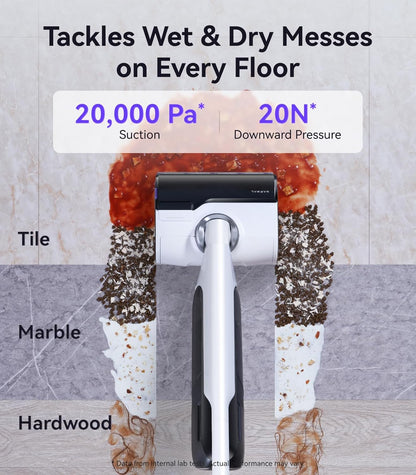 NARWAL S30 Wet Dry Vacuum Cleaner with 20000Pa Suction, 176°F Self-Cleaning, Heated Drying