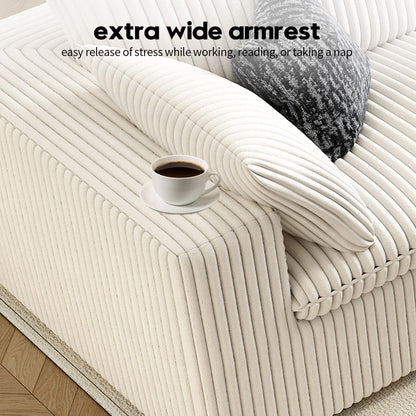 LoveSeat Cloud Couch Modular Sectional Sofa for Living Room,Modern Sofa with Deep Seat，2 Seater