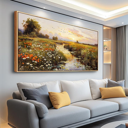 PHAOHUAXM Large Wall Art For Living Room Canvas Wall Decor For Bedroom Watercolour Painting Office