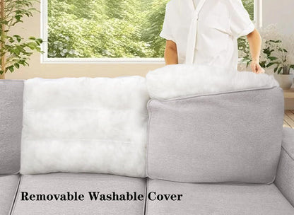 L Lengend Vansen Modular Sectional Sofa U Shaped Couch with Ottoman Modern Reversible Corner