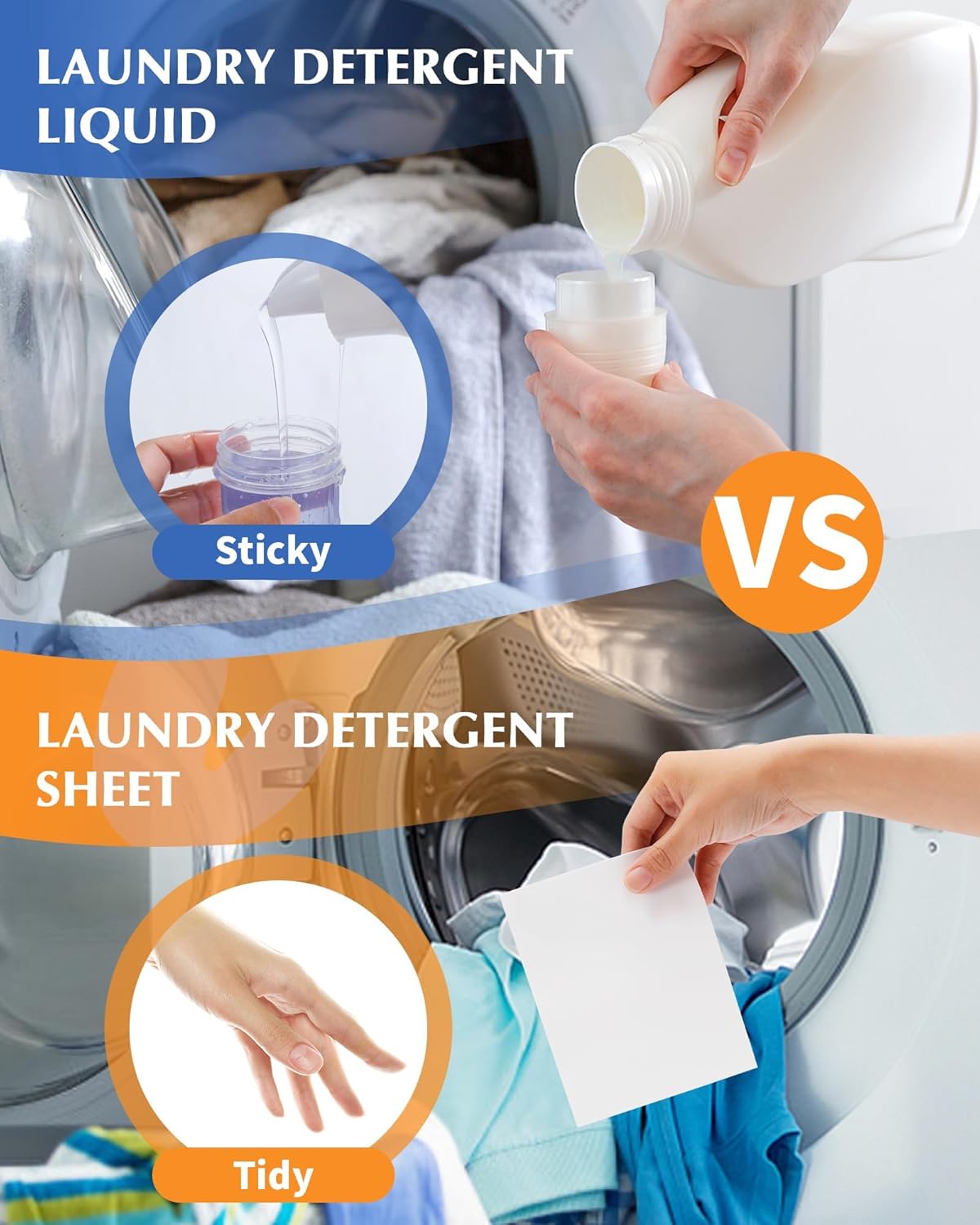 Laundry Detergent Sheets - 240 Loads, Hypoallergenic,Deep Cleaning, Fresh Linen Scent