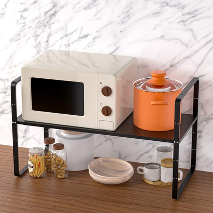iPEGTOP Expandable Cabinet Storage Shelf Organizer Rack, Heavy Duty Steel Metal Spice Rack