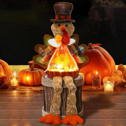 Lighted Christmas Doll, Plush Light Up Christmas Doll Toy Holiday Present, Battery Operated Xmas