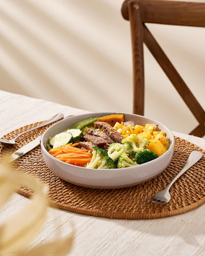 famiware Milkyway 33 oz Bowl Set, Pasta Bowls Set of 4, Salad Bowls Perfect for Your Friend for