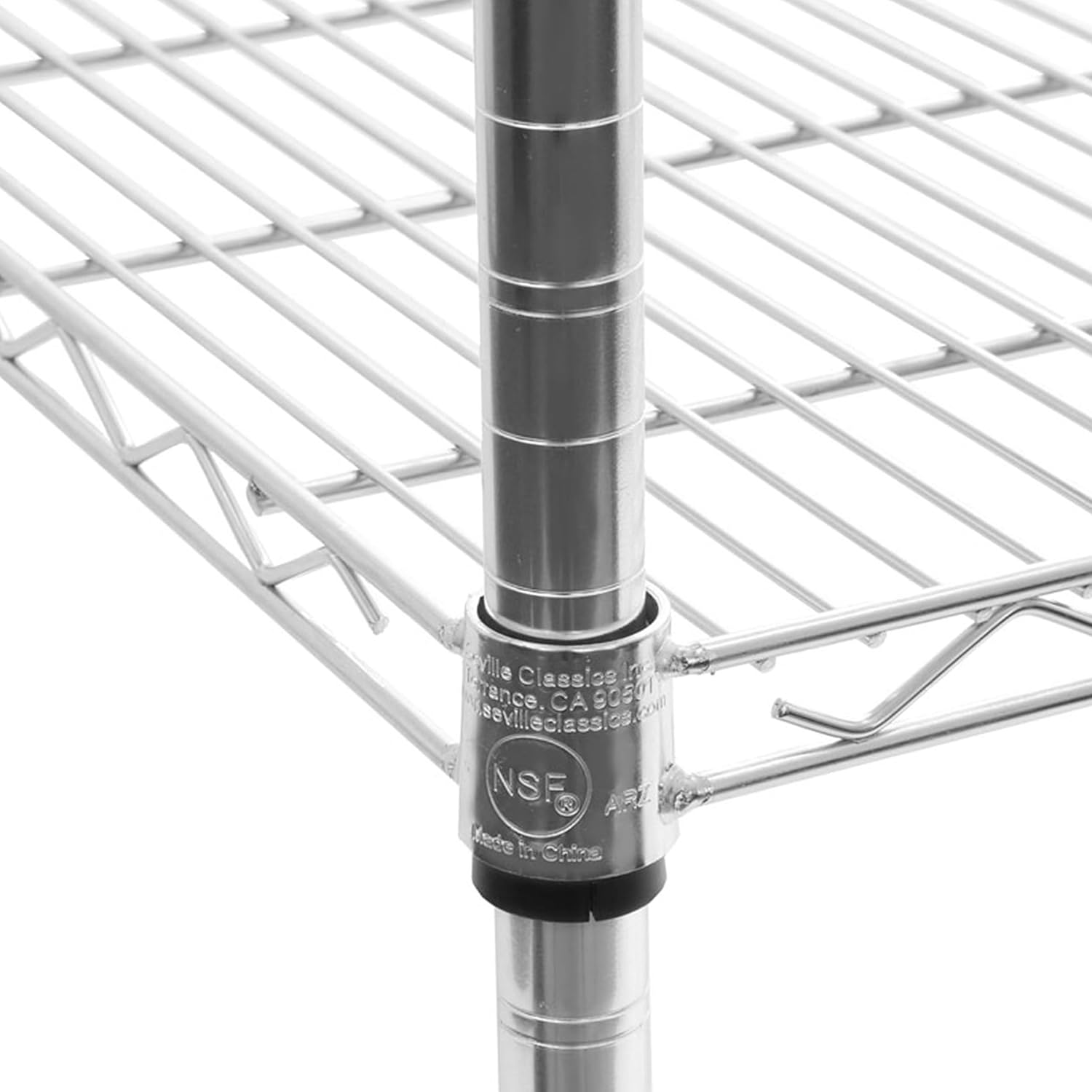Seville Classics UltraDurable Heavy Duty NSF Solid Steel Wire Rack Storage Unit Organizer for