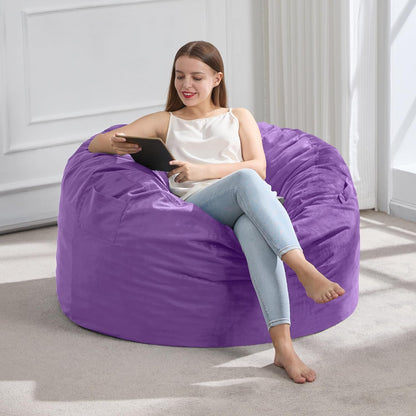Hobestluk 3FT Bean Bag Chair Giant Bean Bag Chairs for Adults Large Bean Chairs with Removable