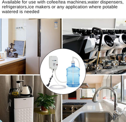 Bottled Water Dispenser Pump System with Single Inlet, 110V 60PSI Drinking Water Electric Water