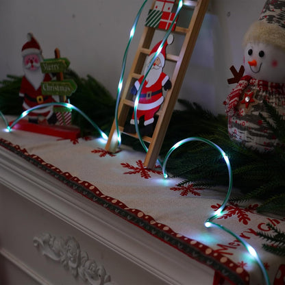 YEGUO Solar Christmas Candy Cane Rope Lights, 2 Pack Each 33ft 100 LED Green & White Solar Rope