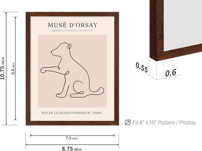 Poster Master Vintage Poster - Retro One Line Dog Drawing Print - Dog Art - Minimal Gift for Men