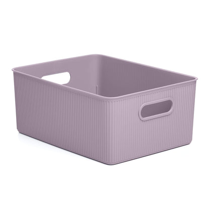 Tatay Baobab Multipurpose Large Storage Basket, Lilac, 29.4 X 38.5 X 16