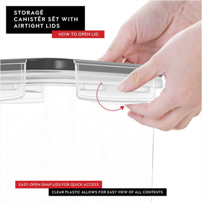 Cereal Containers Storage 2 Pack 135 fl. oz Cereal Dispenser Countertop, Airtight Food Storage