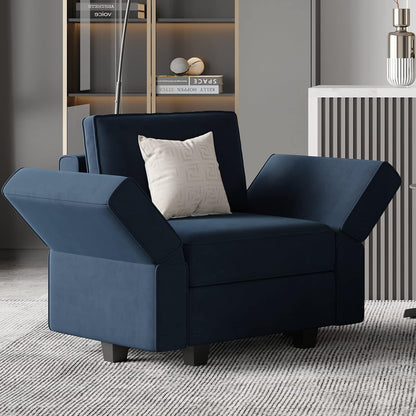 Belffin Modular Loveseat Sofa Couch with Storage Seats Velvet 2 Seater Love Seats for Small Spaces