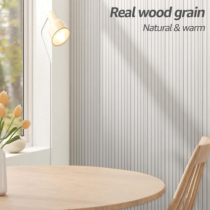 Art3d WPC Slat Wall Panels, 8-Pack 108 x 6 Inch 3D Wall Accents for Interior Wall Decor, Living