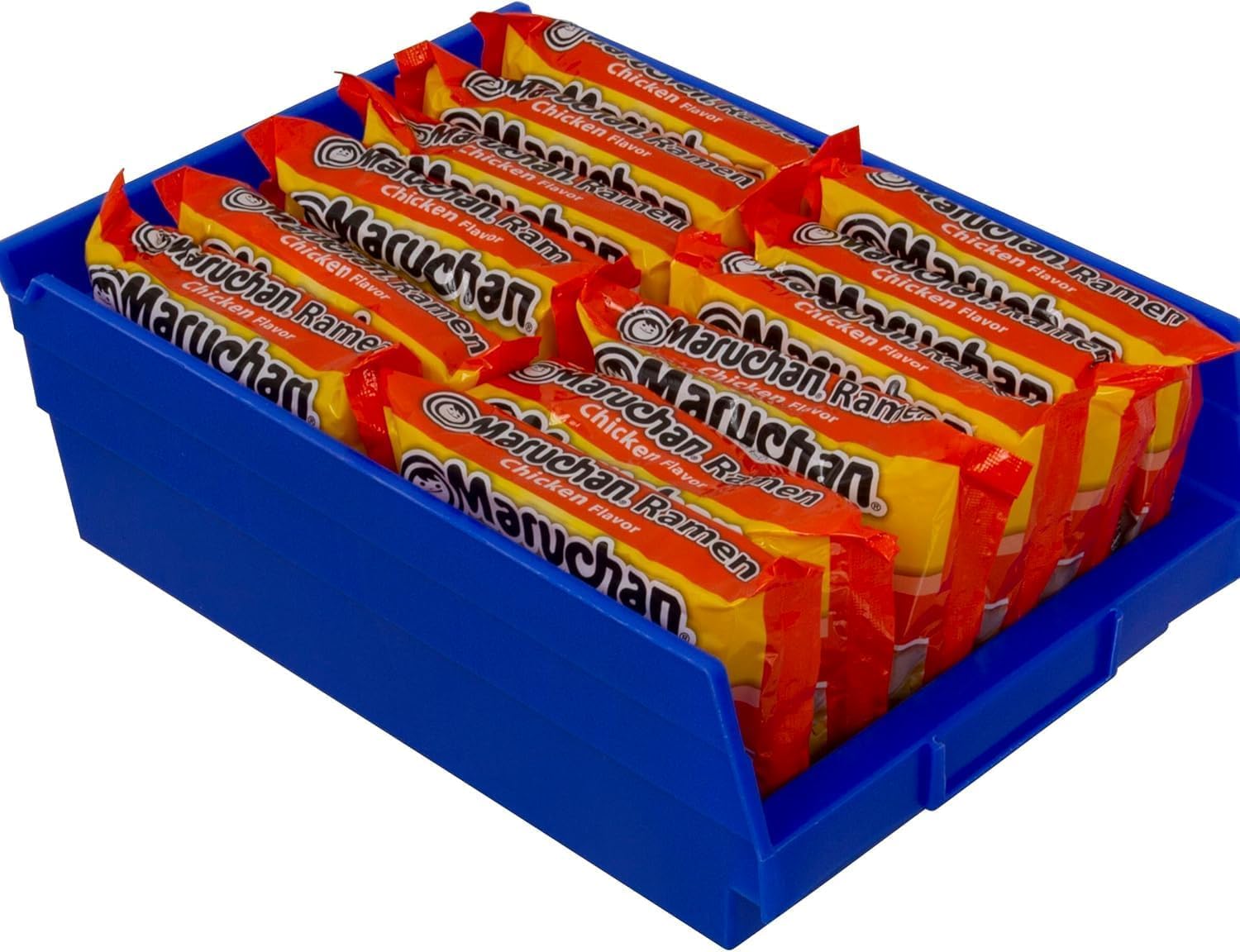 Akro-Mils 30150 Heavy Duty Plastic Shelf Bins, 12"x 8"x 4", Blue, 12-Pack