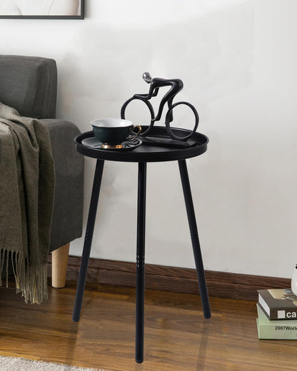 AOJEZOR Side Table: End Table for Any Room - Small Side Tables for Small Spaces All Matte Black