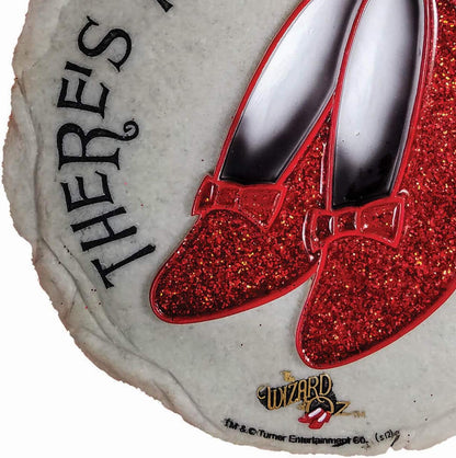 Spoontiques Ruby Slippers Stepping Stone - Wizard of Oz Decorative Garden Stone for Yard, Patio