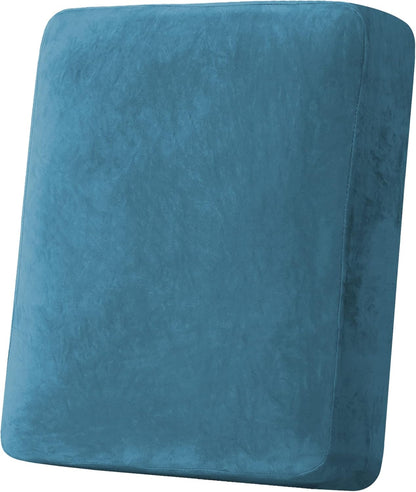 H.VERSAILTEX Velvet Stretch Couch Cushion Cover Plush Cushion Slipcover for Chair Cushion Furniture