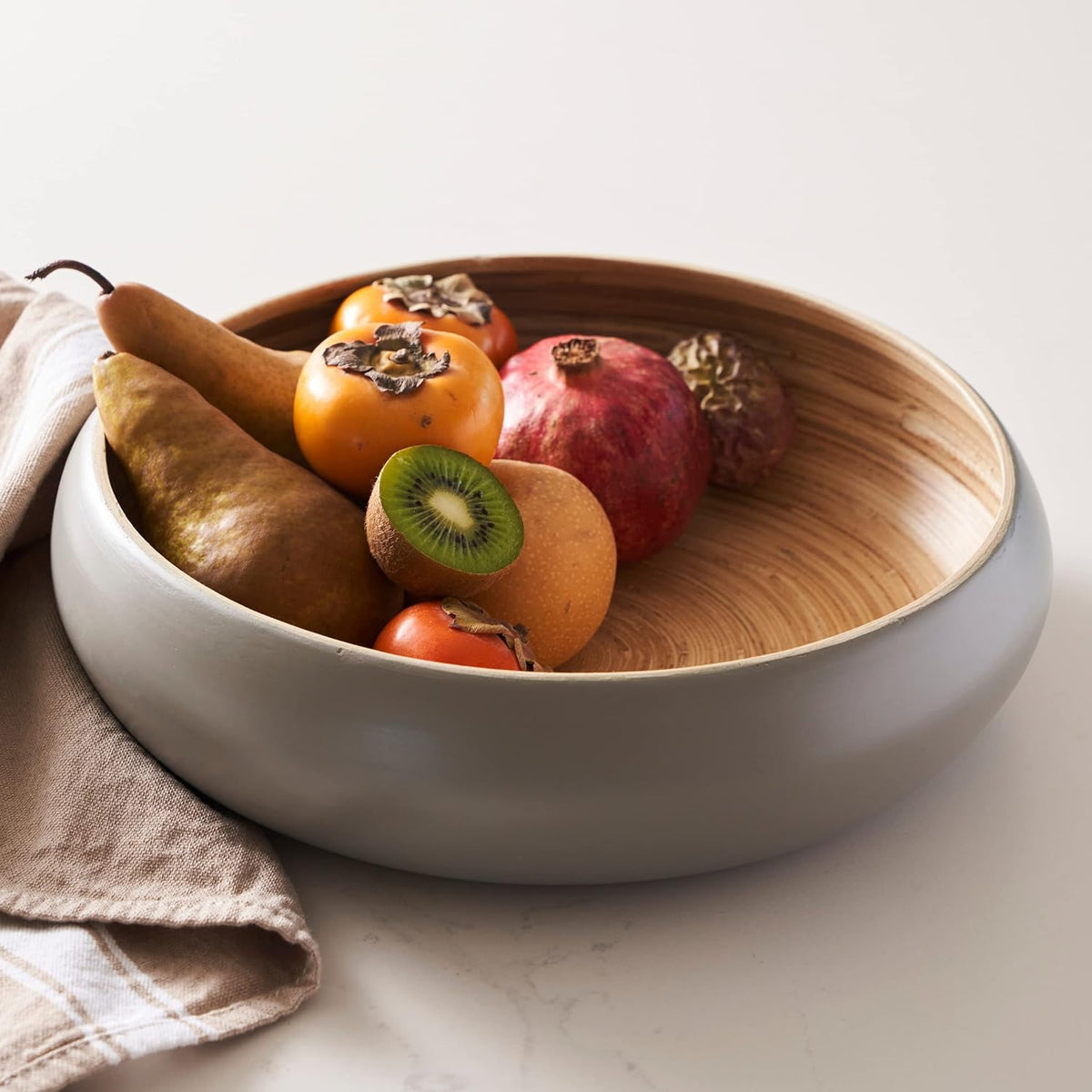 Fruit Bowl For Kitchen Counter, Decorative Bowl, Large Serving Bowl Or Fruit Basket For Kitchen