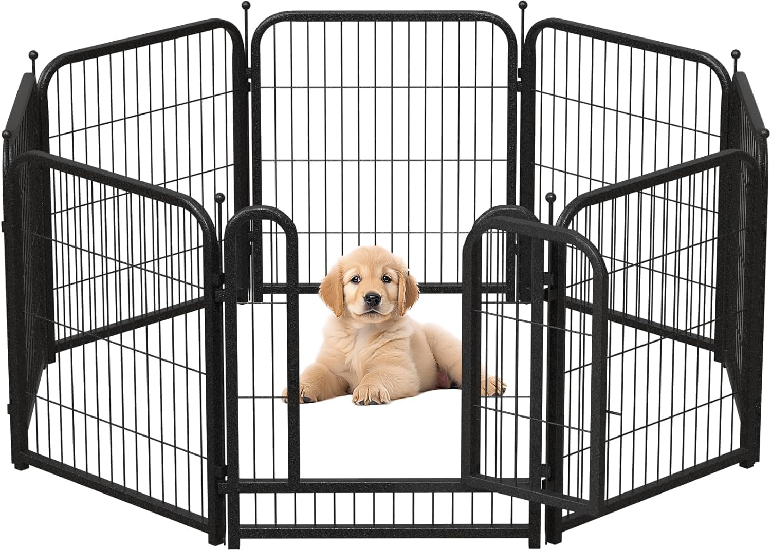 Dog Playpen 8/16 Panels 32" Height Heavy Duty Dog Fence Puppy Pen for Large Medium Small Dogs