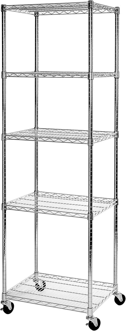 Seville Classics UltraDurable Heavy Duty NSF Solid Steel Wire Rack Storage Unit Organizer for