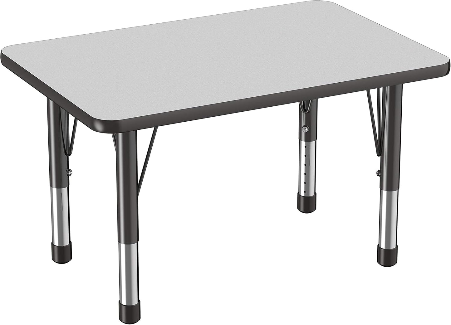 FDP Rectangle Activity School and Classroom Kids Table (24 x 36 inch), Chunky Toddler Leg