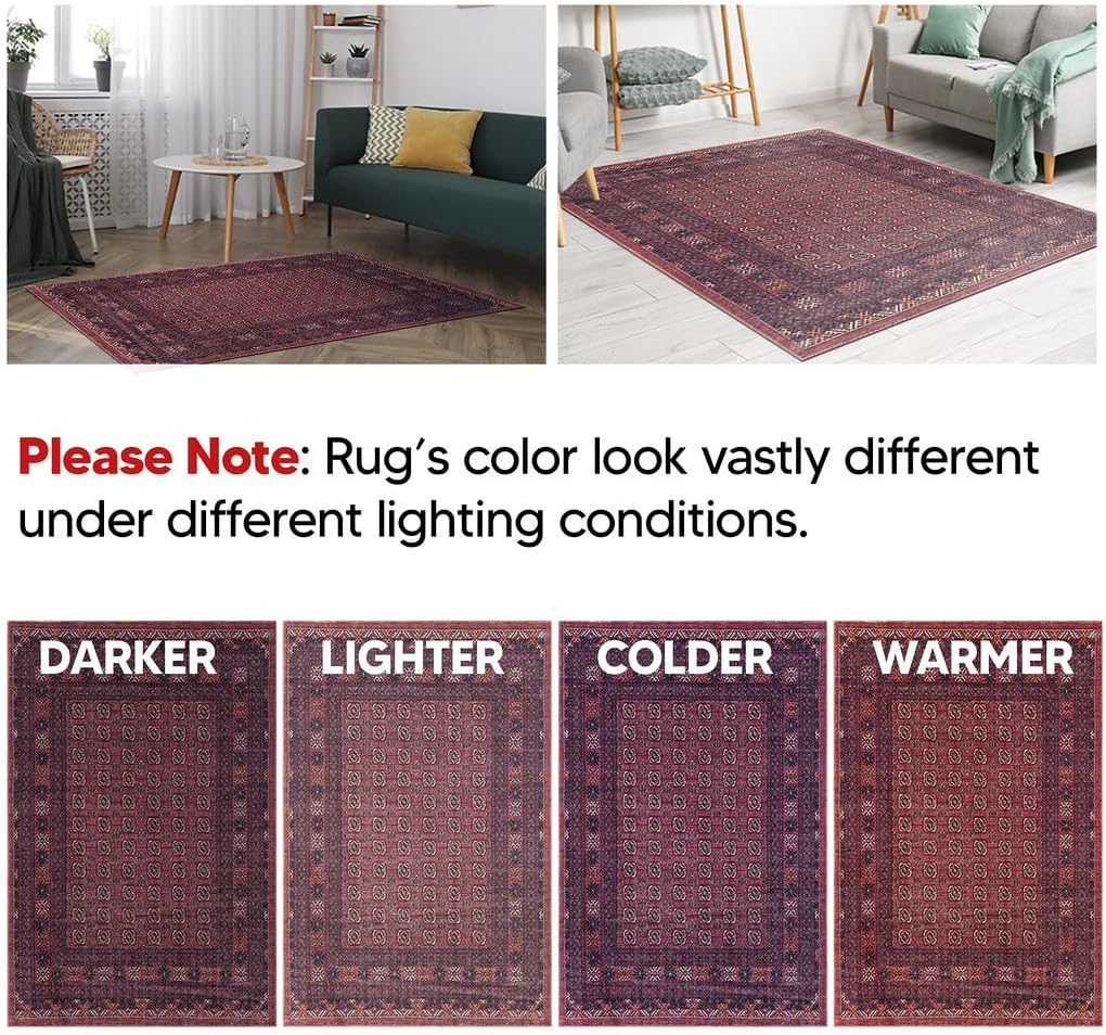 Keen Home Design 2x12 Rug - Machine Washable Runner with Non-Slip Backing, Ideal for Hallway