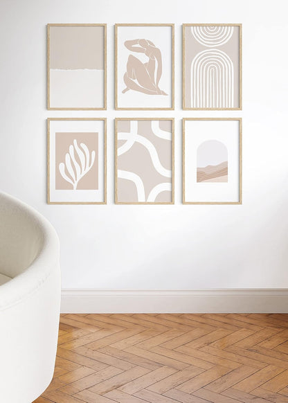 Haus and Hues 16x24 Natural Oak Wood Picture Frames Set of 25 - Premium Bulk Picture Frames 12x16