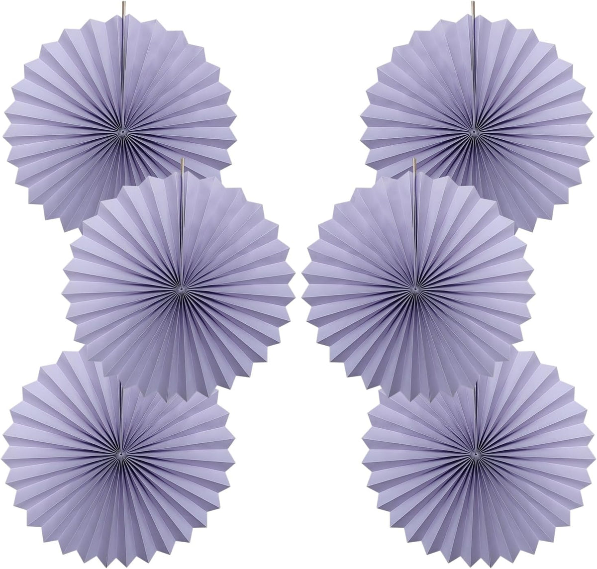 Purple Birthday Decorations,DIY Purple Paper Fans Hanging Decoration ,Party Decorations for Adults