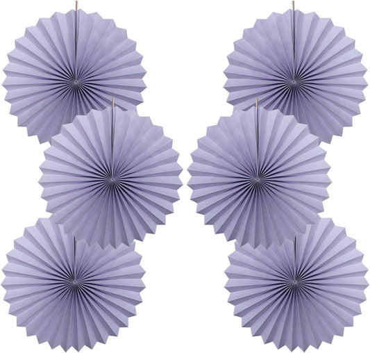 Purple Birthday Decorations,DIY Purple Paper Fans Hanging Decoration ,Party Decorations for Adults