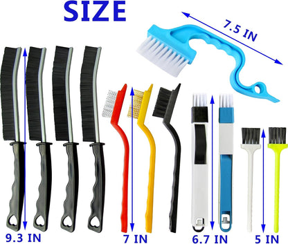 12Pcs Crevice Cleaning Brush,Small Gap Cleaning Brushes for Cleaning Bathroom,Kitchen,Window