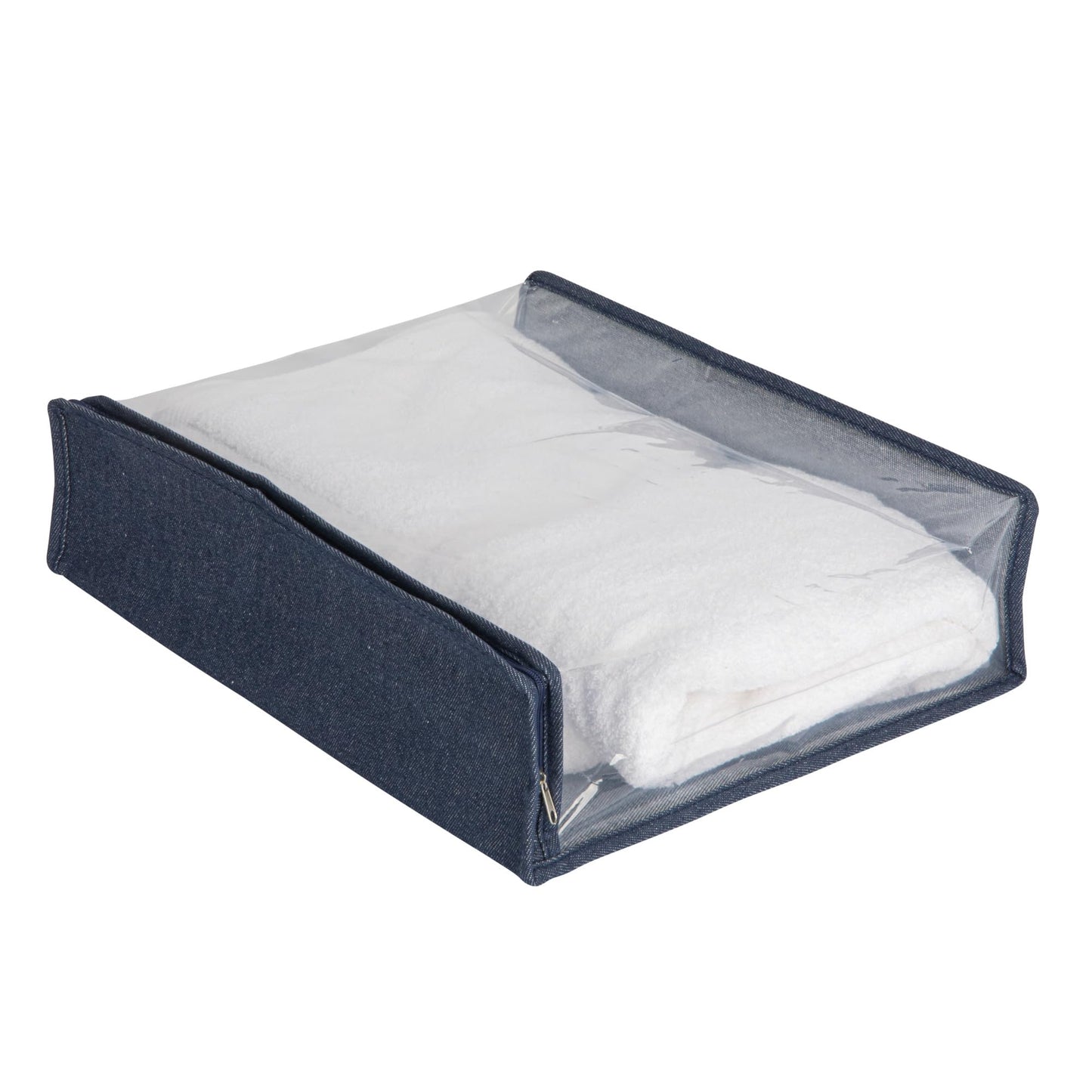 Household Essentials Under Bed Zippered Sweater Storage Bags with Clear Vision Panel, Set of 3