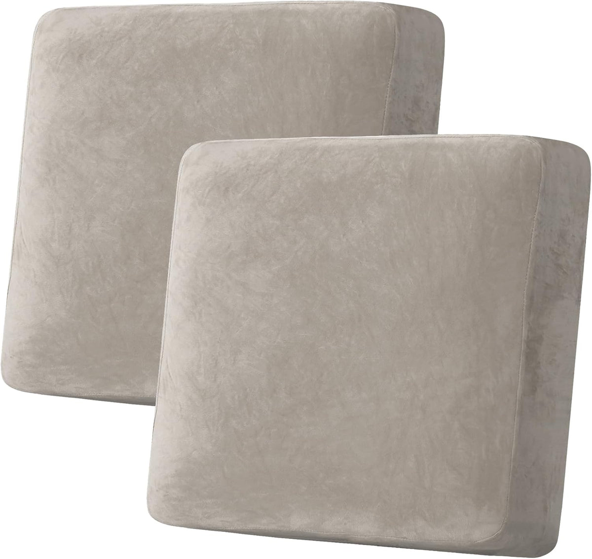 H.VERSAILTEX Velvet Stretch Couch Cushion Cover Plush Cushion Slipcover for Chair Loveseat Sofa