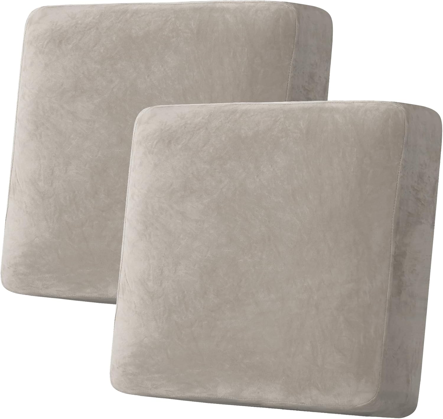 H.VERSAILTEX Velvet Stretch Couch Cushion Cover Plush Cushion Slipcover for Chair Loveseat Sofa