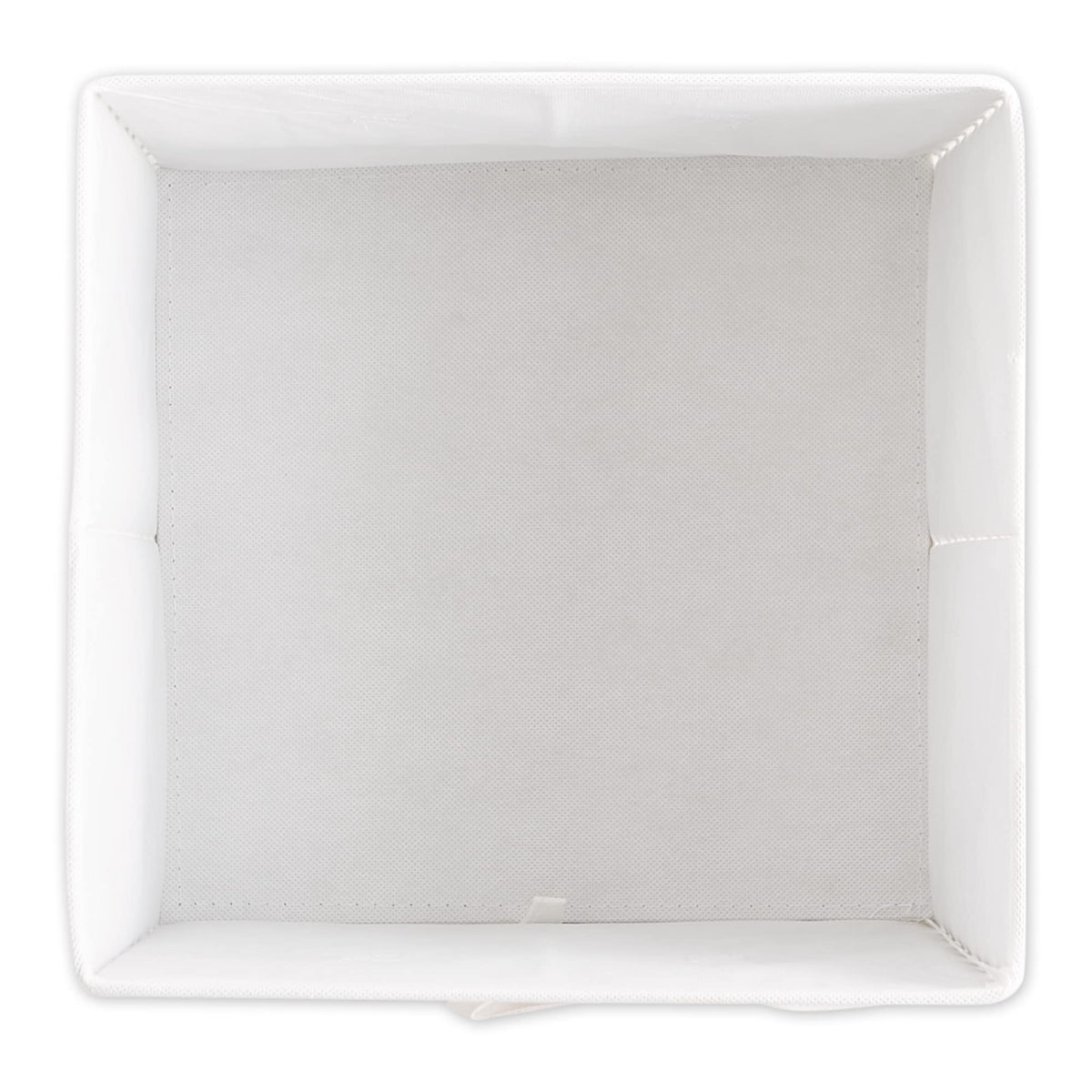 DII Collapsible Storage Organizer Bin, Small, 11" Cube, White, 4 Count