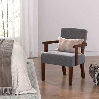 Oversize Accent Chair with Soft Seat and Armrests for Living, Dinning, Bedroom, Reading, Waiting