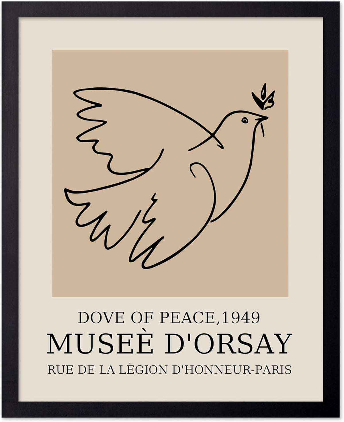 Poster Master Vintage Poster - Retro Minimalist Print - Gift for Artist, Friend - Dove Of Peace