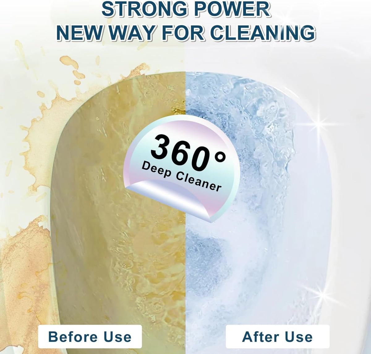 Pumice Stone Toilet Bowl Cleaner,16.7Inch Toilet Pumice Stone with Handle Cleans Hard Water Ring