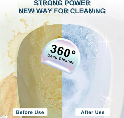 Pumice Stone Toilet Bowl Cleaner,16.7Inch Toilet Pumice Stone with Handle Cleans Hard Water Ring