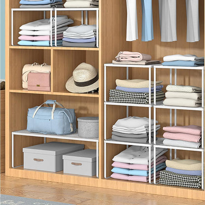 Kitchen Cabinet Storage Shelf Stackable Wire Spice Rack Organizer Heavy Duty Space Saver for