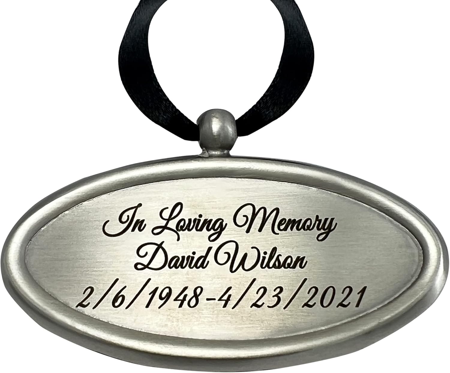 Personalized Engraved Name Tag for Urns - Customizable Plate for Cremation Urns - Engraved Hanging