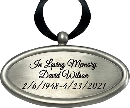 Personalized Engraved Name Tag for Urns - Customizable Plate for Cremation Urns - Engraved Hanging