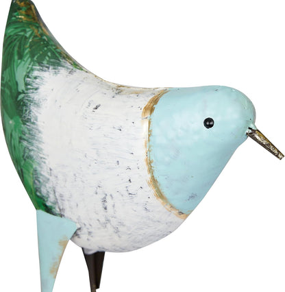 Alpine Corporation MCC702 Head-Down Metal Bird Outdoor Statue, Animal Décor for Patio, Lawn &