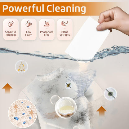 Poesie Laundry Detergent Sheets Citrus Scent 3 Pack 480 Sheets 240 Loads Zero Plastic Portable