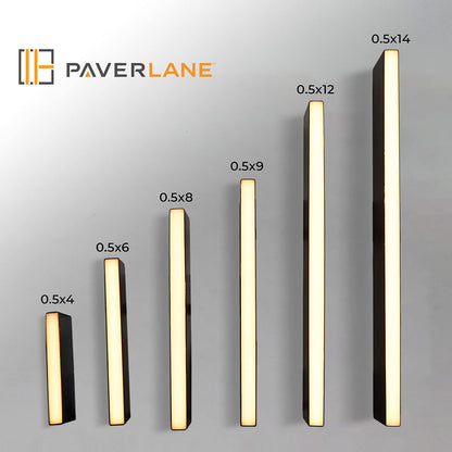 LUMENGY Paver Light Slim 0.5x12 Inch (0.55 x 11.8) Glare-Free Steel Lighting for Pavers, Brick
