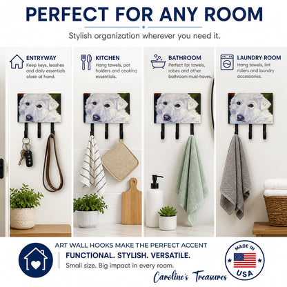 Caroline's Treasures 7418TH68 Great Pyrenees Contemplation Leash or Key Holder, Wall Hooks, Key
