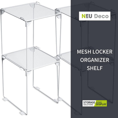 Neudeoc Locker Organizer and Accessories Kit, Includes Mesh Locker Shelf and Magnetic Pen Holder