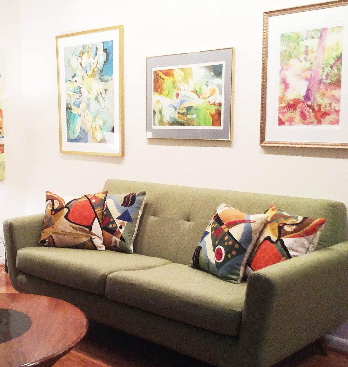 Kandinsky Modern Pillow Cover - Flow Orange Abstract Pillowcase Farmhouse Chair Cushion