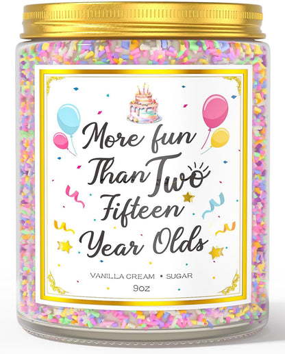 30th Birthday Candles Gifts for Women- 9 oz Happy Birthday Candle with Vanilla Birthday Cake Scent
