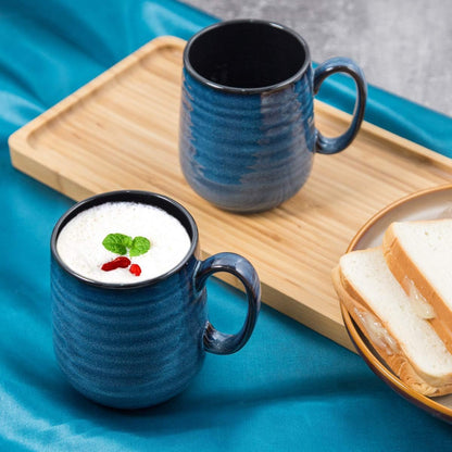 Hasense Coffee Mugs Set of 4, 15 Ounce Porcelain Mug Set with Handle for Morning Coffee Tea and