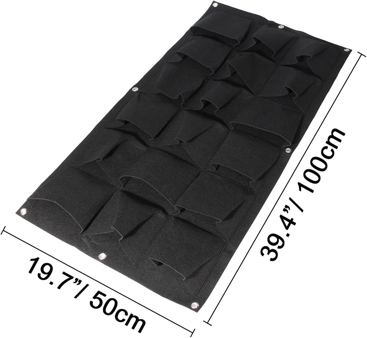 Ogrmar 18 Pockets Vertical Wall Garden Planter Plant Grow Bag for Flower Vegetable for